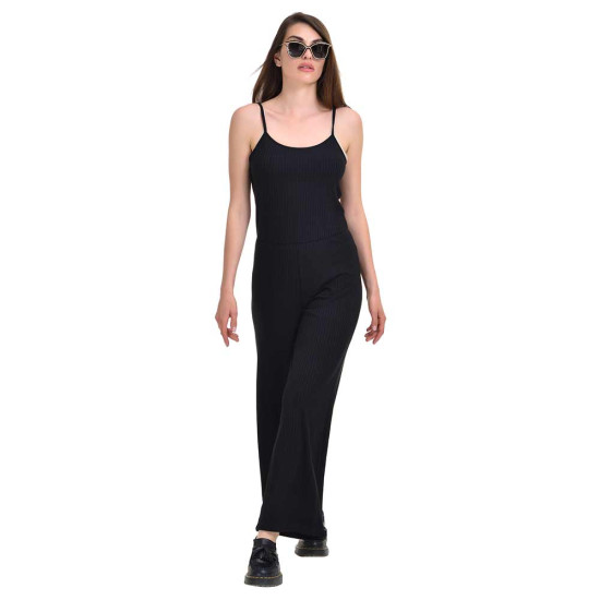Target Γυναικεία ολόσωμη φόρμα Strappy Open Hem Jumpsuit ''Rib Viscose''